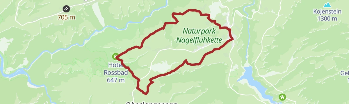 Route map: Krumbach | Rundweg von Krumbach nach Langenegg